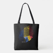 Rumänien-Flagge Tasche (Rückseite)