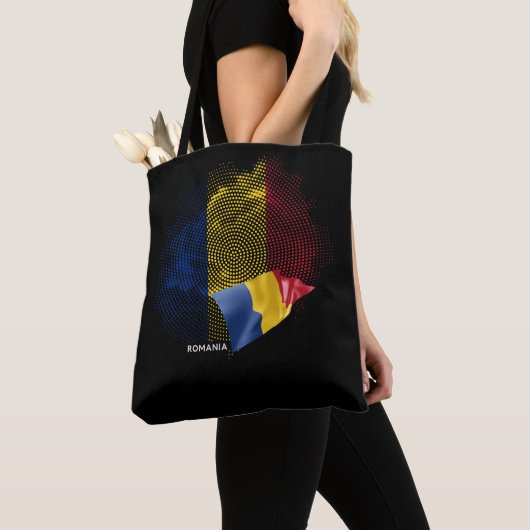 Rumänien-Flagge Tasche (Von Nahem)