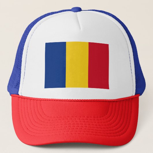 Rumänien-Flagge Truckerkappe (Vorderseite)