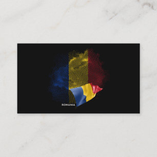 Rumänien-Flagge Visitenkarte