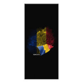 Rumänien-Flagge Werbekarte (Hinten)