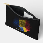 Rumänien-Flagge Zubehörtasche (Offen)