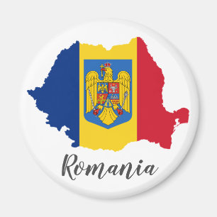 Rumänien-Flaggen-Karte Magnet