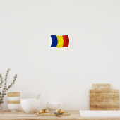 Rumänien Flaggenposter drucken Poster (Küche)