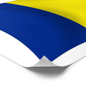 Rumänien Flaggenposter drucken Poster (Ecke)