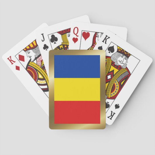Rumänien - Flaggenspielkarten Spielkarten (Rückseite)