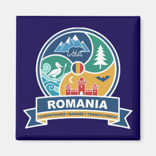 Rumänien Karpaten Donau Siebenbürgen Magnet