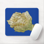 Rumänien-Karte Mousepad (Mit Mouse)