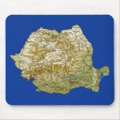 Rumänien-Karte Mousepad (Vorne)
