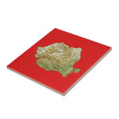 Rumänien-Karten-Fliese Fliese (Seite)