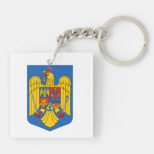 Rumänien Land Wappen Symbol Emblem Flagge Schlüsselanhänger