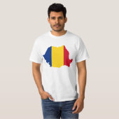 Rumänien-Landesflaggeentwurf T-Shirt (Vorne ganz)