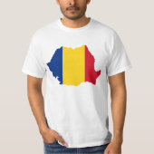 Rumänien-Landesflaggeentwurf T-Shirt (Vorderseite)