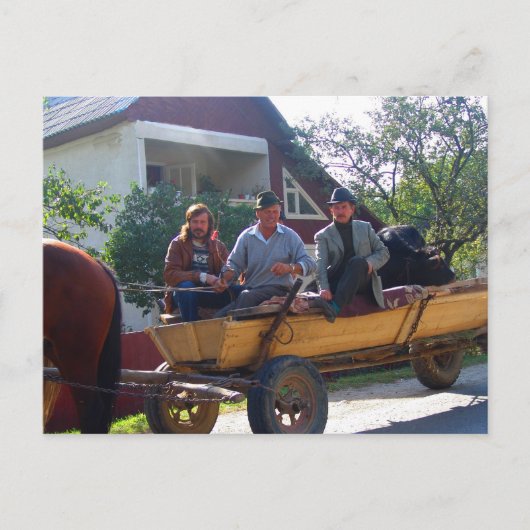 Rumänien, Moldau, der Abend tauschen aus Postkarte (Vorderseite)