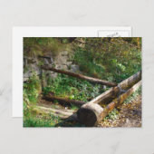 Rumänien, Moldau, Holzwassertrasse Postkarte (Vorne/Hinten)