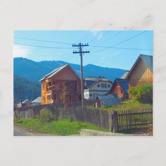 Rumänien, Moldau, landwirtschaftliches Dorf Postkarte (Vorderseite)