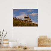 Rumänien, Moldau, orthodoxe Holzkirche Poster (Küche)