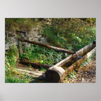 Rumänien, Moldau, Wasser in den Bergen Poster