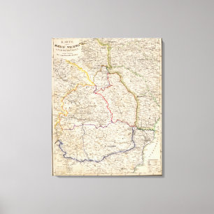 Rumänien, Polen Leinwanddruck