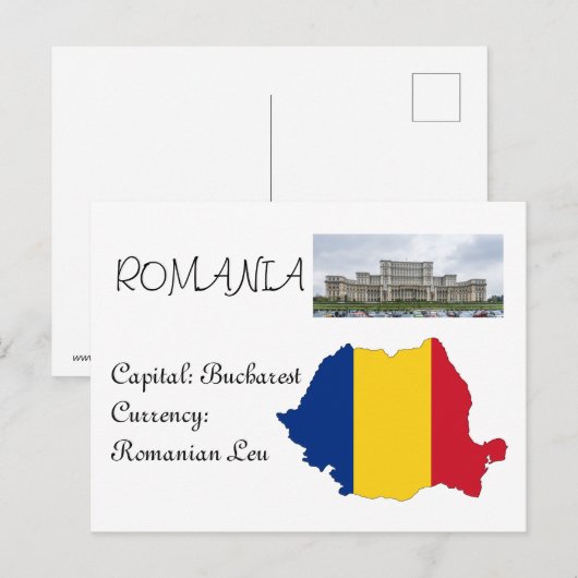 Rumänien Postkarte (Vorne/Hinten)