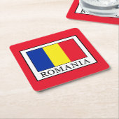 Rumänien Rechteckiger Pappuntersetzer (angewinkelt)