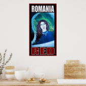 RUMÄNIEN RED POSTER (Küche)
