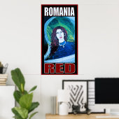RUMÄNIEN RED POSTER (Heimbüro)