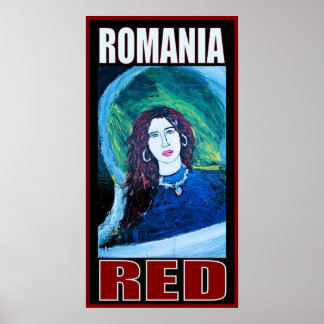 RUMÄNIEN RED POSTER