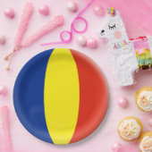 Rumänien-Rumäne Romansk Romanski Flagge Pappteller (Party)