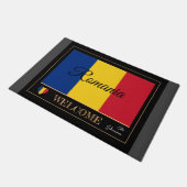 Rumänien & Rumänien Flag House matts/sports Willko Fußmatte (Schrägansicht)