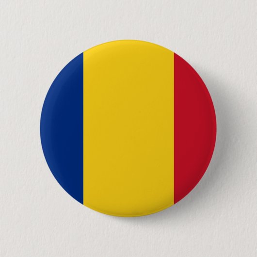 Rumänien - rumänische Flagge - Drapelul României Button (Vorderseite)