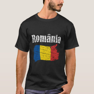 Rumänien - Rumänische Flagge Vintag Grafik Rumänie T-Shirt