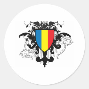 Rumänien Runder Aufkleber