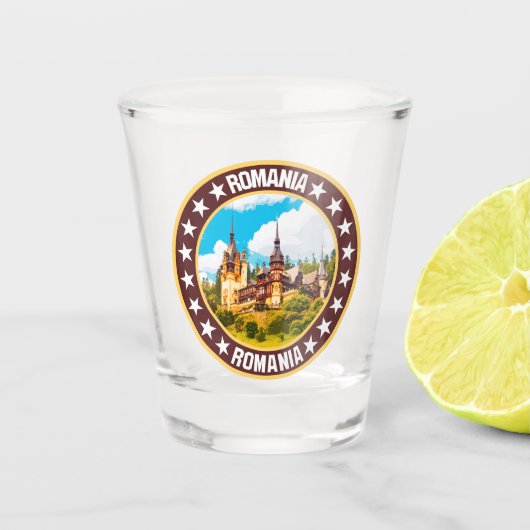Rumänien Schnapsglas (Vorderseite)