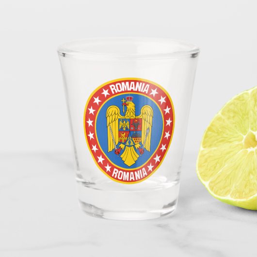 Rumänien Schnapsglas (Vorderseite)