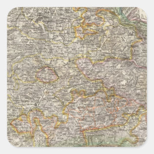 Rumänien, Siebenbürgen Quadratischer Aufkleber