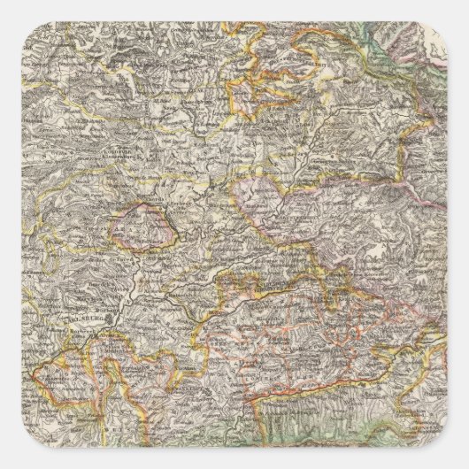 Rumänien, Siebenbürgen Quadratischer Aufkleber (Vorderseite)