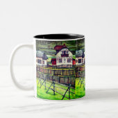 Rumänien, Siebenbürgen Zweifarbige Tasse (Links)