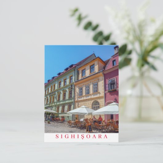 Rumänien Sighisoara Gebäude sehen Postkarte (Stehend Vorderseite)