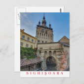 Rumänien Sighisoara Uhrenturm - Ansichtskarte Postkarte (Vorne/Hinten)