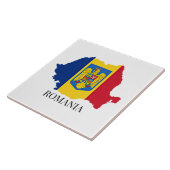 Rumänien - Silhouette, gekennzeichnet Fliese (Seite)