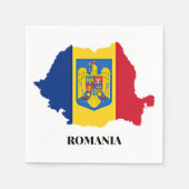 Rumänien - Silhouette, gekennzeichnet Serviette (Vorderseite)