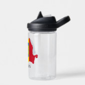 Rumänien - Silhouette, gekennzeichnet Trinkflasche (Links)