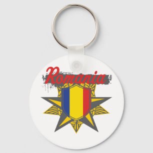 Rumänien-Stern Schlüsselanhänger