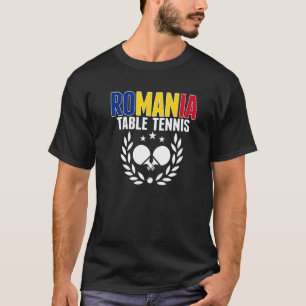 Rumänien Tischtennis Rumänien Ping Pong Unterstütz T-Shirt