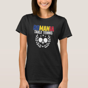 Rumänien Tischtennis Rumänischer Ping-Pong-Anhän T-Shirt