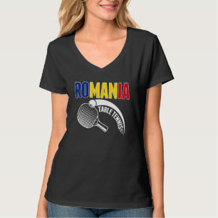 Rumänien Tischtennis Unterstützen Sie Rumänisch Pi T-Shirt