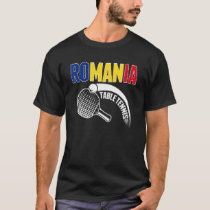 Rumänien Tischtennis Unterstützen Sie Rumänischen T-Shirt
