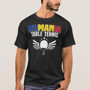 Rumänien Tischtennis unterstützt rumänisches Ping  T-Shirt
