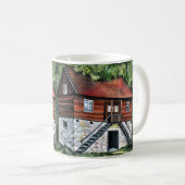 Rumänien - Traditionelles transsilvanisches Haus Kaffeetasse (VorderseiteRechts)